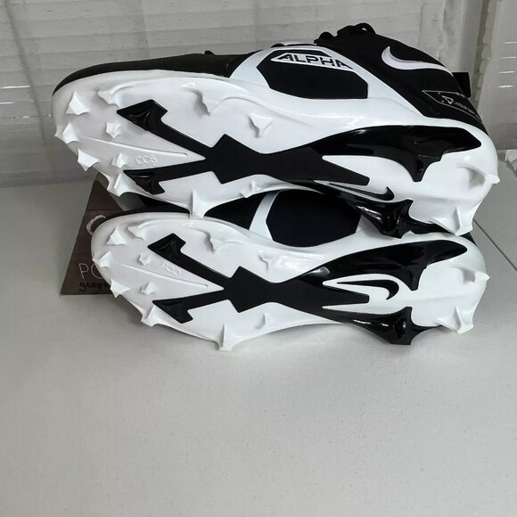 ✅ Nike Alpha Menace Pro 3‎ Black White Football Cleats CT6649-001 Men Size 13 main image 8